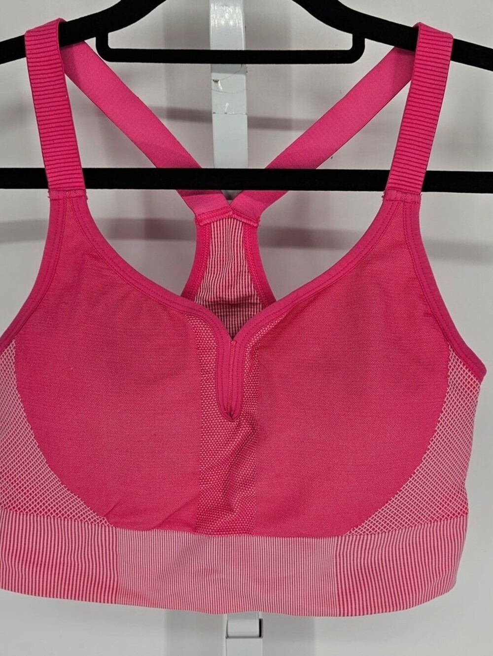 Womens Sz S Seamless High Impact Sports Bra Racerback Pink